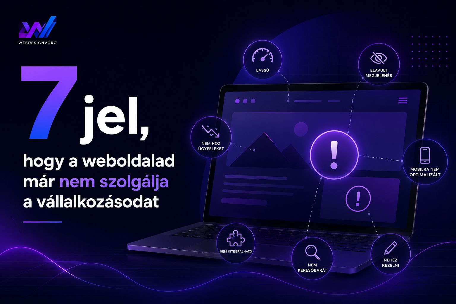 7 jel, hogy frissitened kell a weboldalad