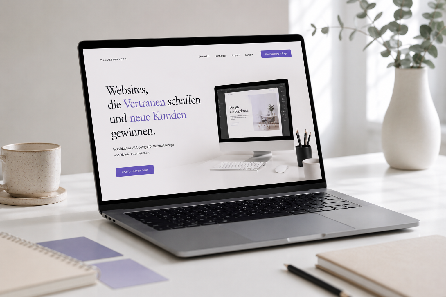 Landingpage Webdesign Beispiel