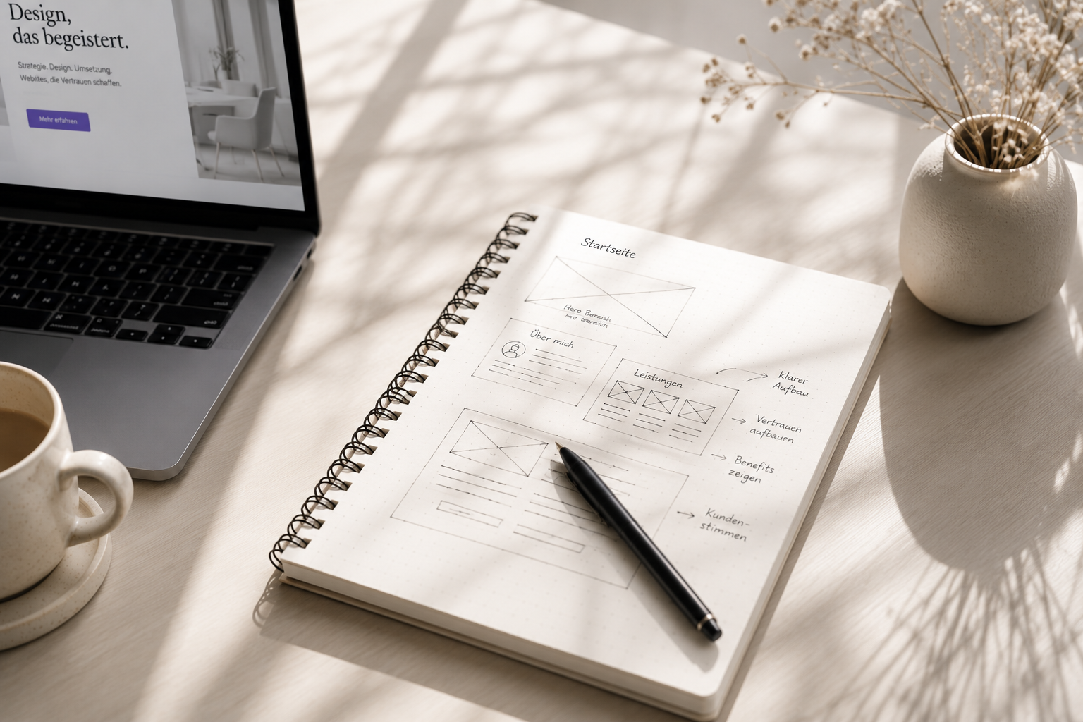 Unternehmenswebsite Webdesign Beispiel