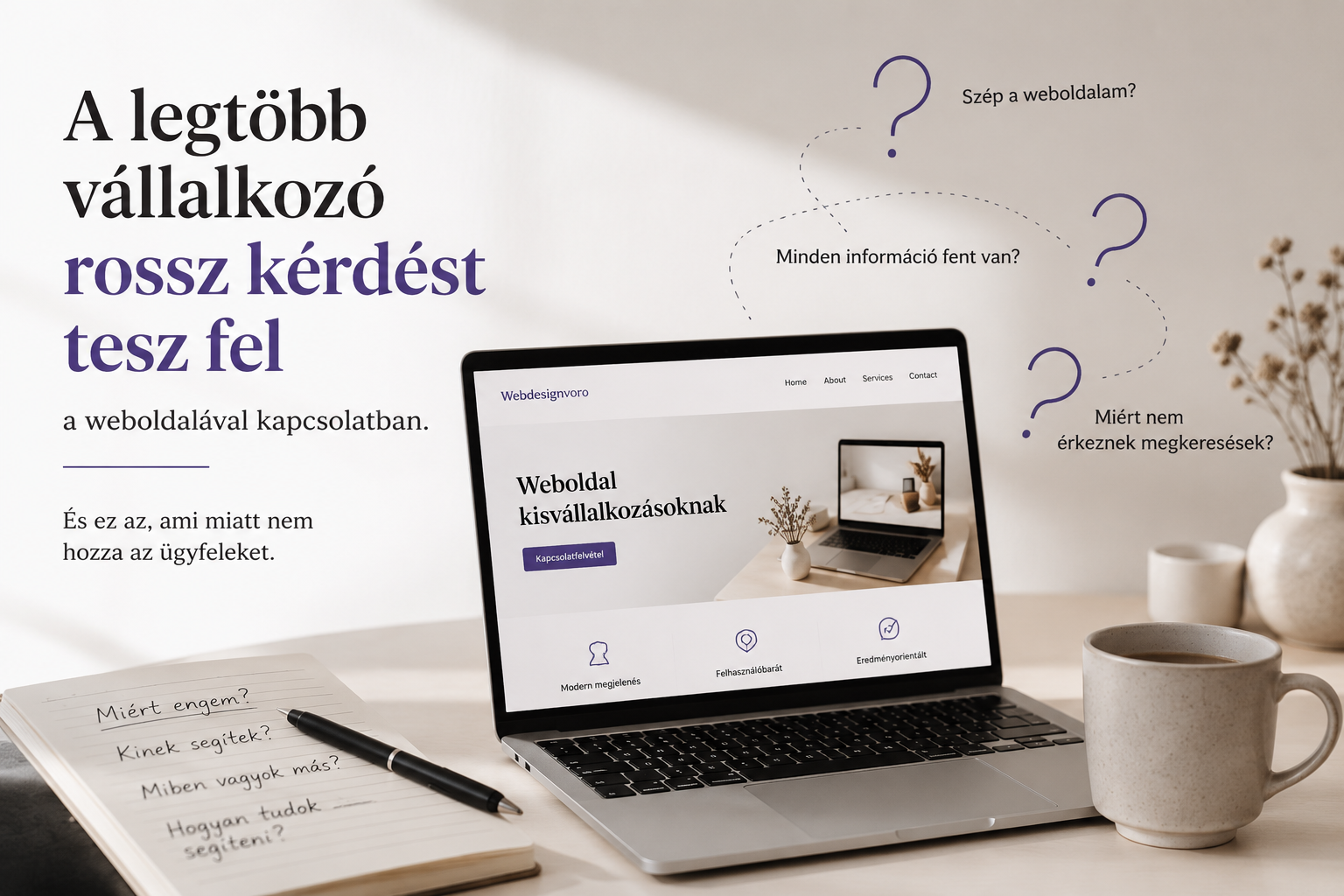 Zavarodott vállalkozó a weboldal dizájnján gondolkodik