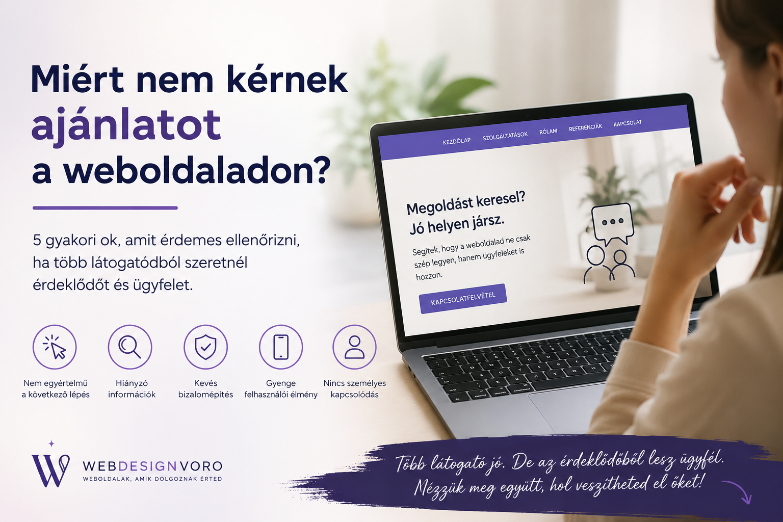 Weboldal konverziós problémák
